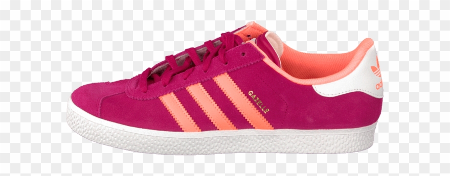 Buy Adidas Originals Gazelle 2 Jr Pink/ftwr White Pink - Shoe Clipart
