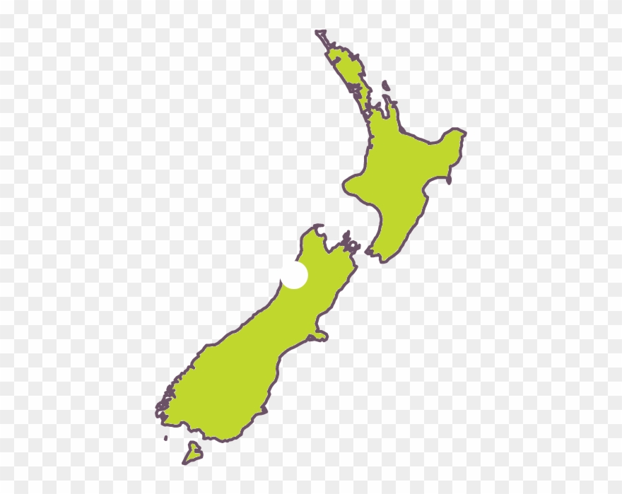 Wings Over Whales - New Zealand Map Gisborne Clipart
