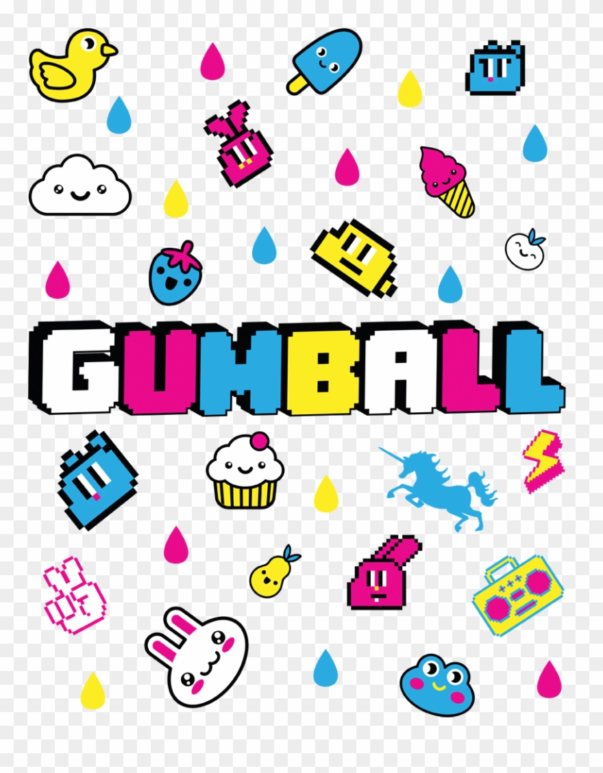 The Amazing World Of Gumball Fun Drops Women's T-shirt Clipart