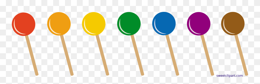 Sweets Clipart Lollypop - Seven Lollipops Clip Art - Png Download