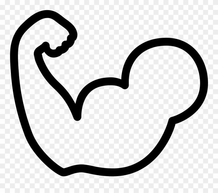 The Icon Is A Picture For The Logo Of Flex Biceps - Bicep Clipart - Png Download