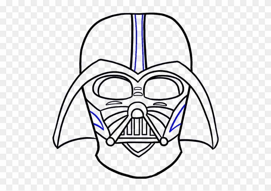 Draw Darth Vader Head Clipart