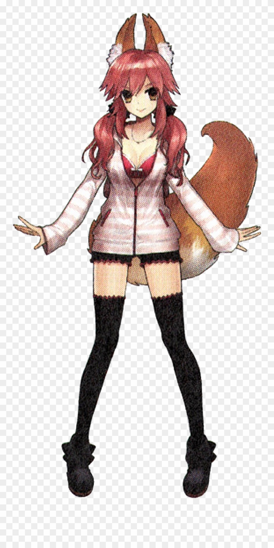 48667334 - Fate Extra Caster Casual Clipart
