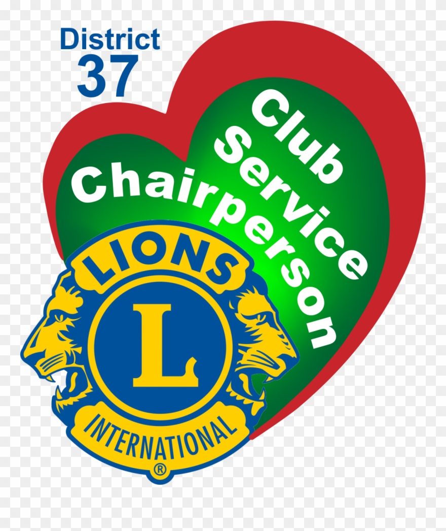 The Lions Logo And Heart Outline Framing The Text Club - Global Action Team Lions Clubs Clipart