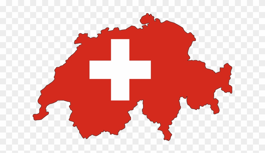Jula Lions-club - Switzerland Map And Flag Clipart