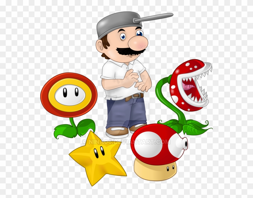 Mario Vs Zombies By Clip Art Download - Super Mario Plants Vs Zombies - Png Download