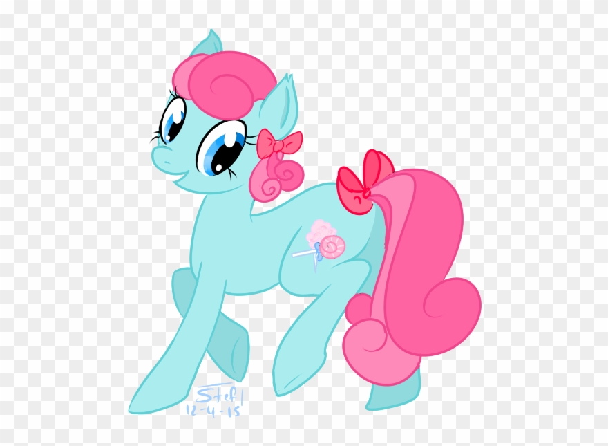 Forrestfyer, Bow, Candy, Cotton Candy, Earth Pony, - Cartoon Clipart