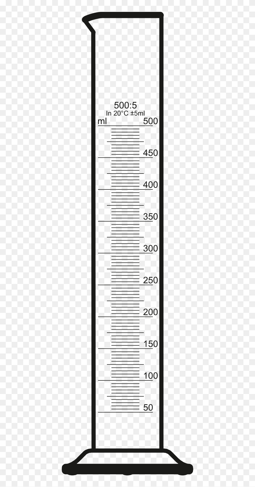 Open - Measuring Cylinder Clip Art - Png Download
