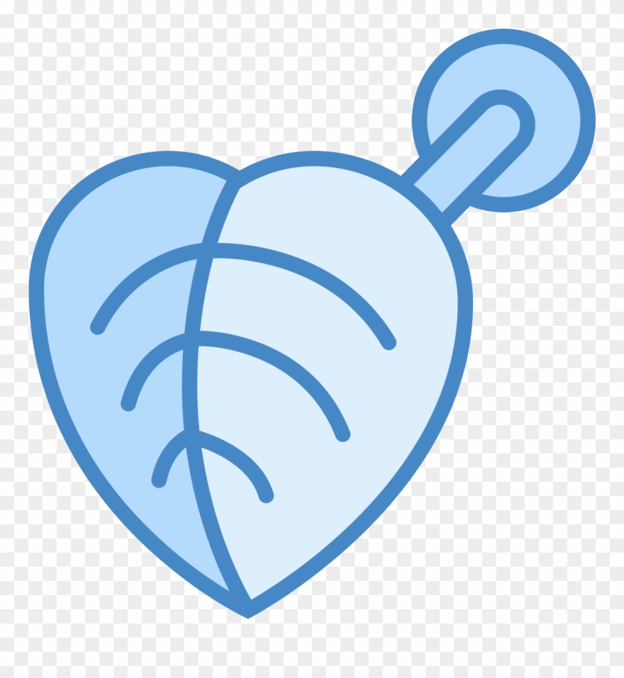 This Is A Picture Of An Earring That Is Heart Shaped - Earring Clipart