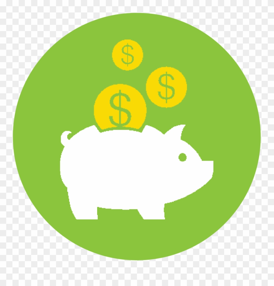 Heat Pumps Save Money On Energy - Piggy Bank Png Circle Clipart