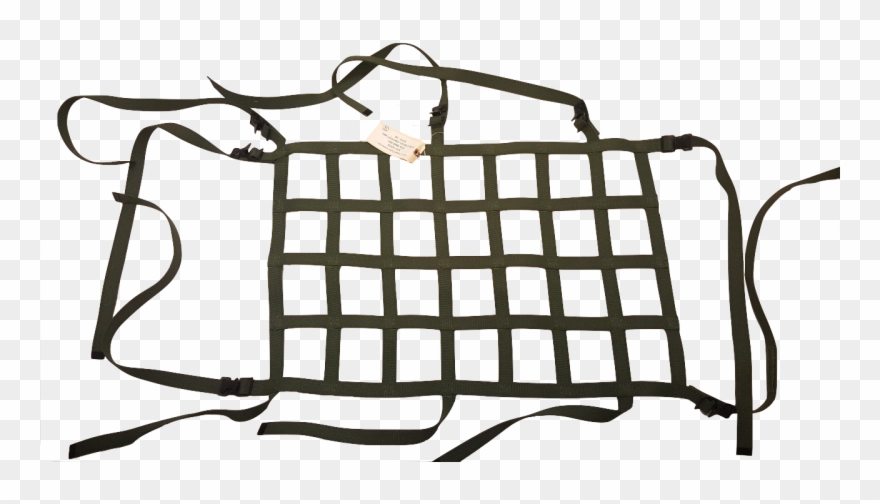 Military Issue Cargo Net Securing - Cargo Net Clipart