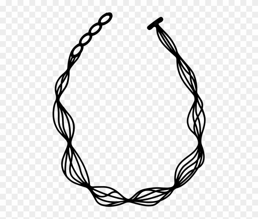 Waves Necklace - Necklace Clipart