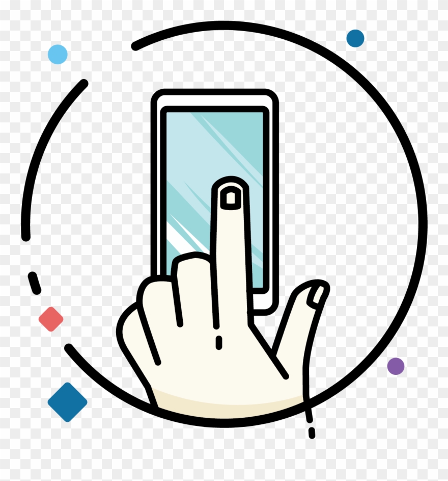 Proceed To Slowly Place The Glass In Position, Push - Circle Clipart