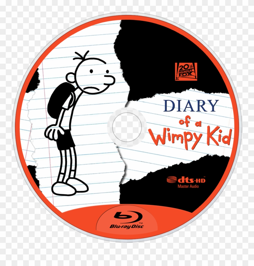 Diary Of A Wimpy Kid Bluray Disc Image - Dziennik Cwaniaczka By Jeff Kinney Clipart