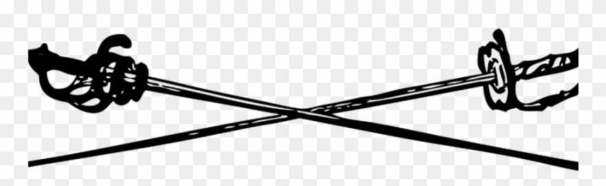 The Battle Of Tunis - Crossed Fencing Swords Clipart