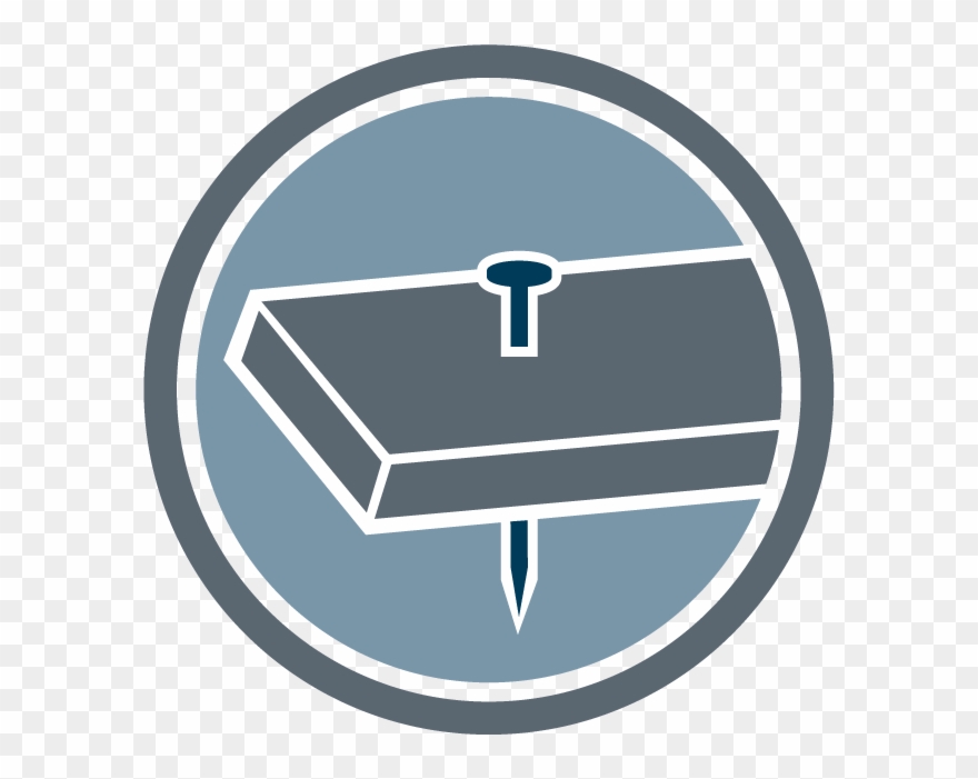 Nail-head Pull Through - Circle Clipart