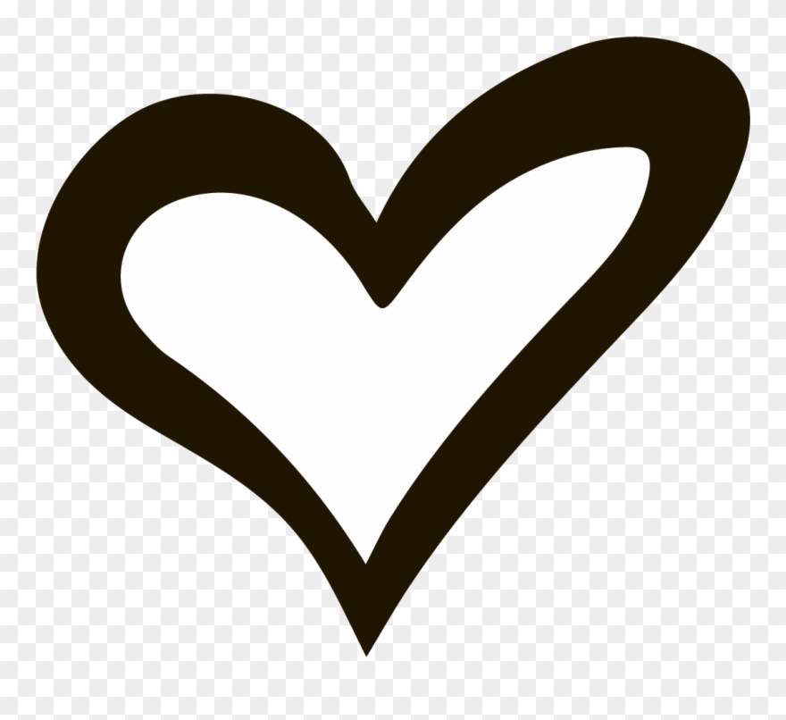 Clip Art Drawn Hearts - Love Heart Hand Drawn - Png Download