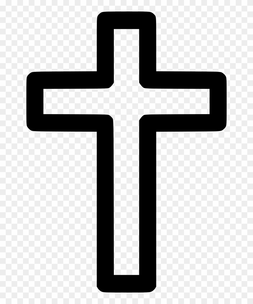 Tomb Cross Svg Png Icon Free Download - Cruz Blanco Y Negro Png Clipart