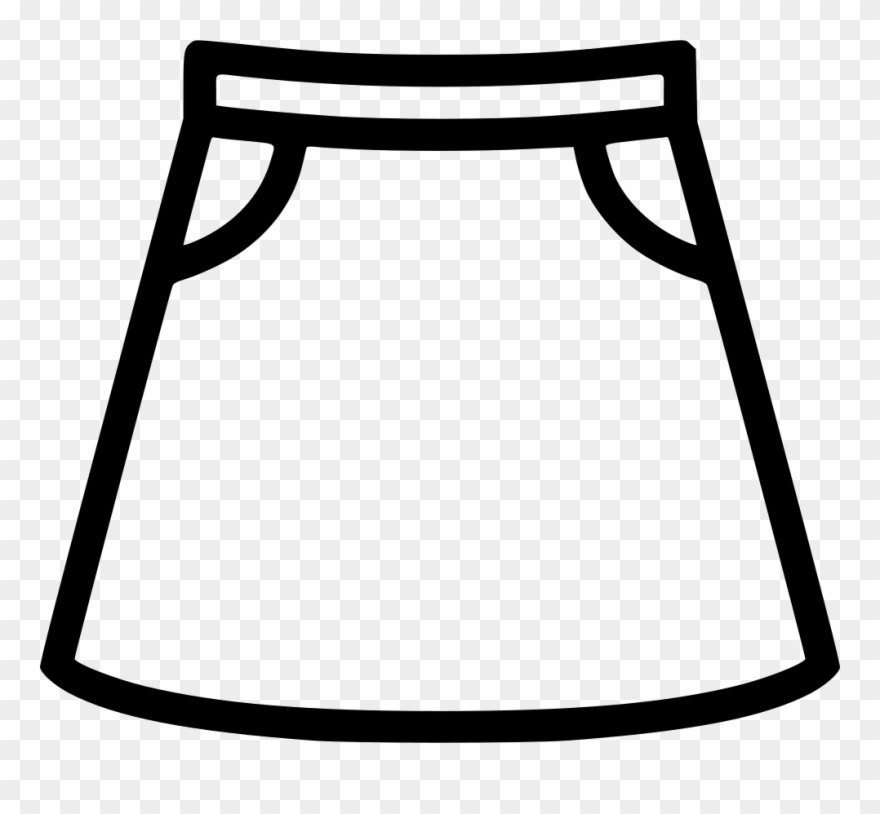 Skirt Comments - Short Skirts Black And White Clipart - Png Download
