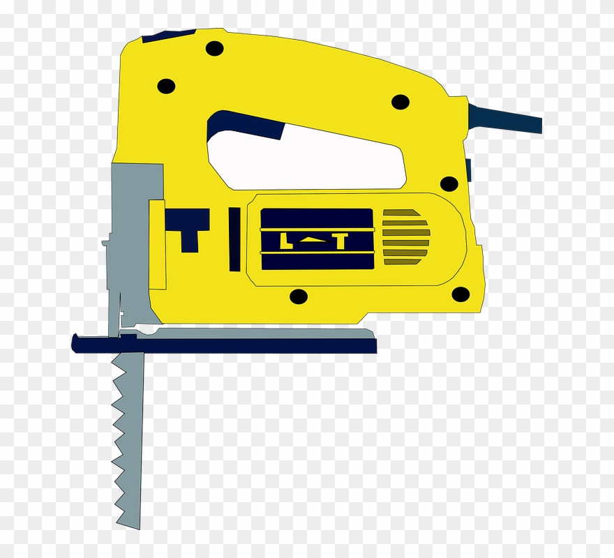 Electric Hand Saw Clipart