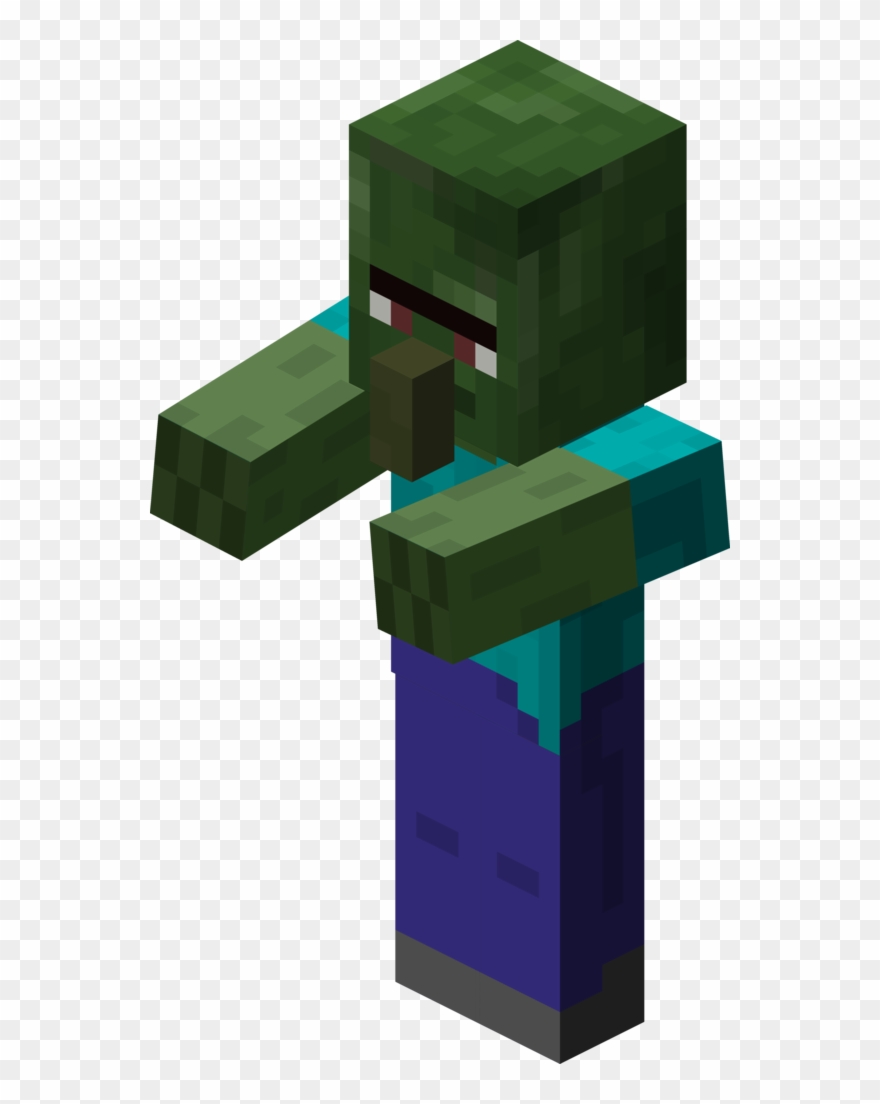 Zombie-villager - Minecraft Zombie Clipart