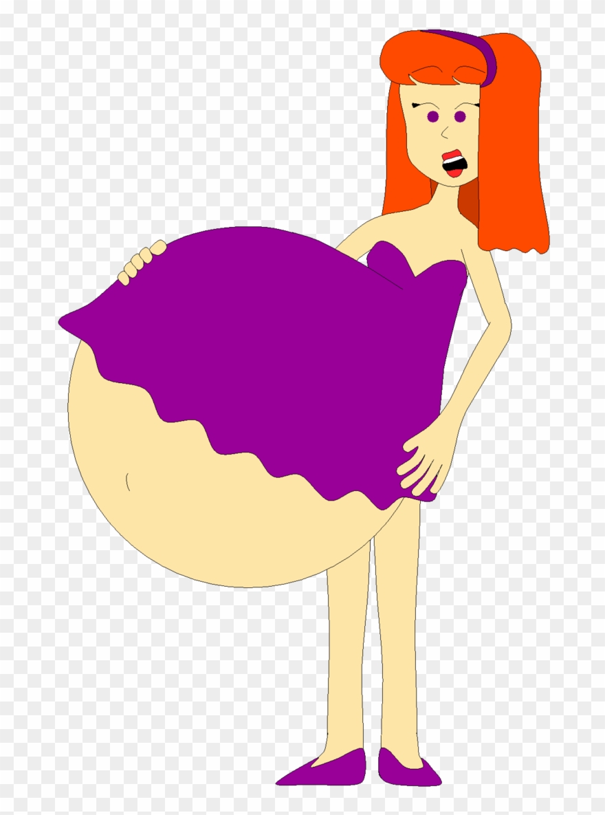 Daphne Feels Her Pregnant Belly By Angry-signs - Female Scooby Doo Clipart
