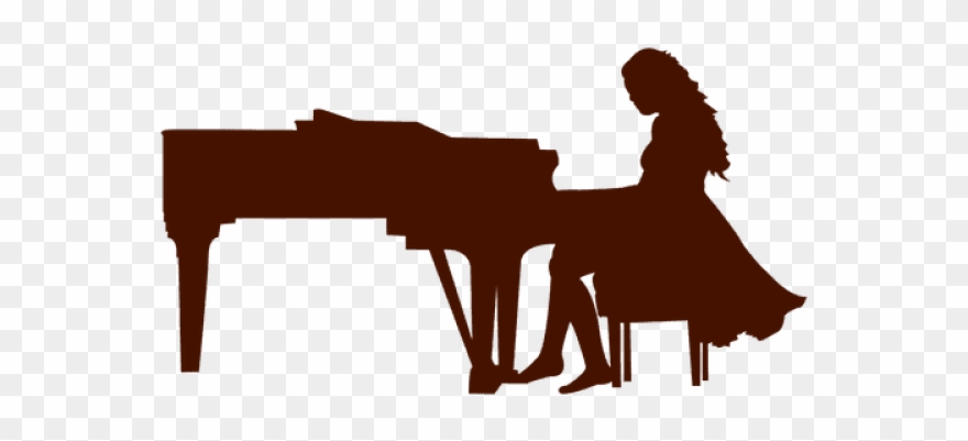 Piano Clipart Svg - Silhouette Of A Piano - Png Download