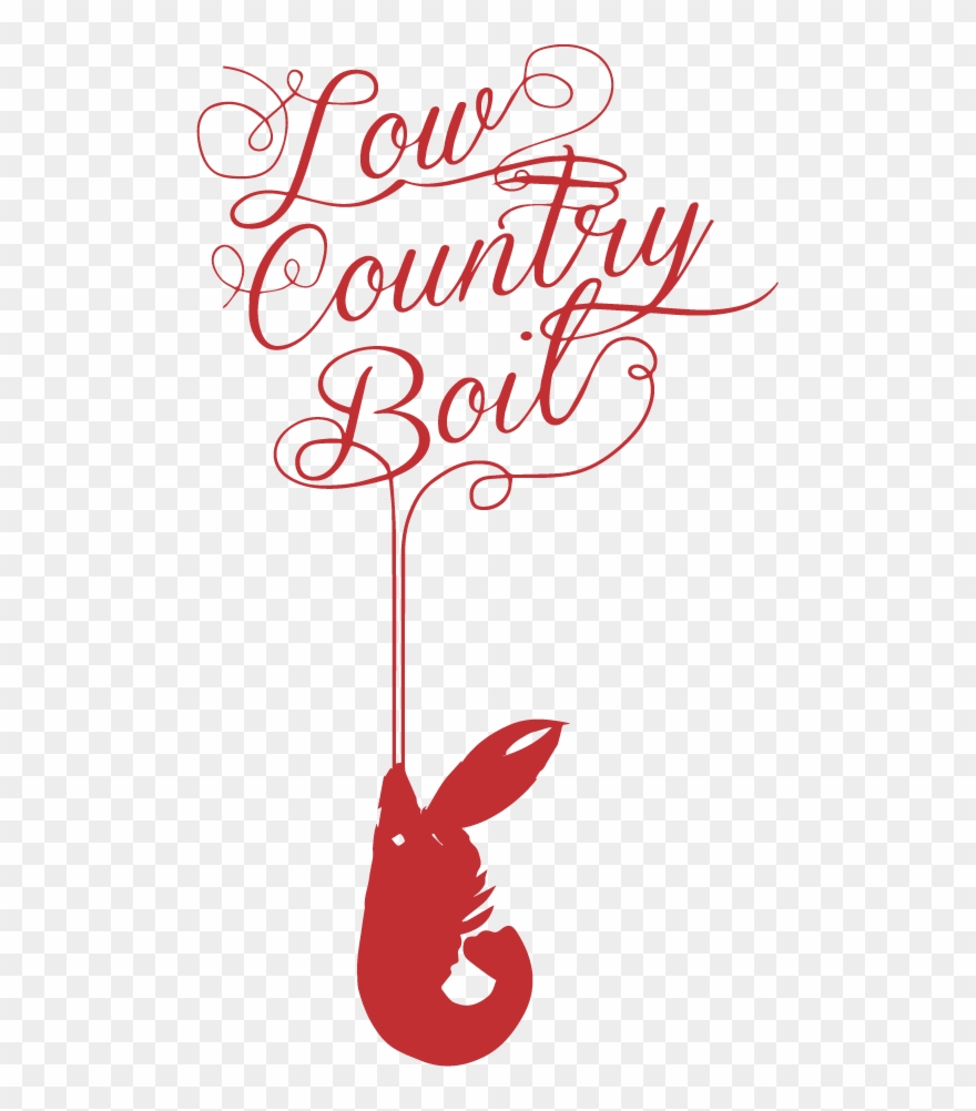 Illustrated An Invitation For The Low Country Boil, - Calligraphy Clipart