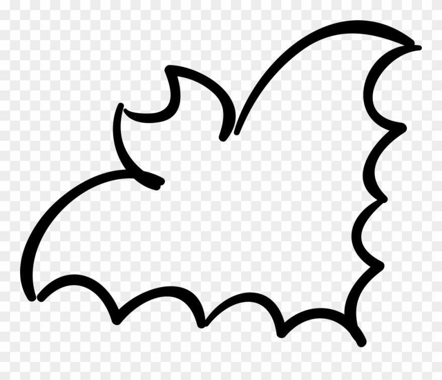 Bat Outline Comments - Bat Outline Png Clipart