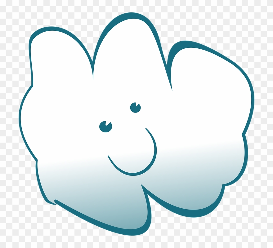 Cloud Cartoon Vector 8, Buy Clip Art - Vector Graphics - Png Download