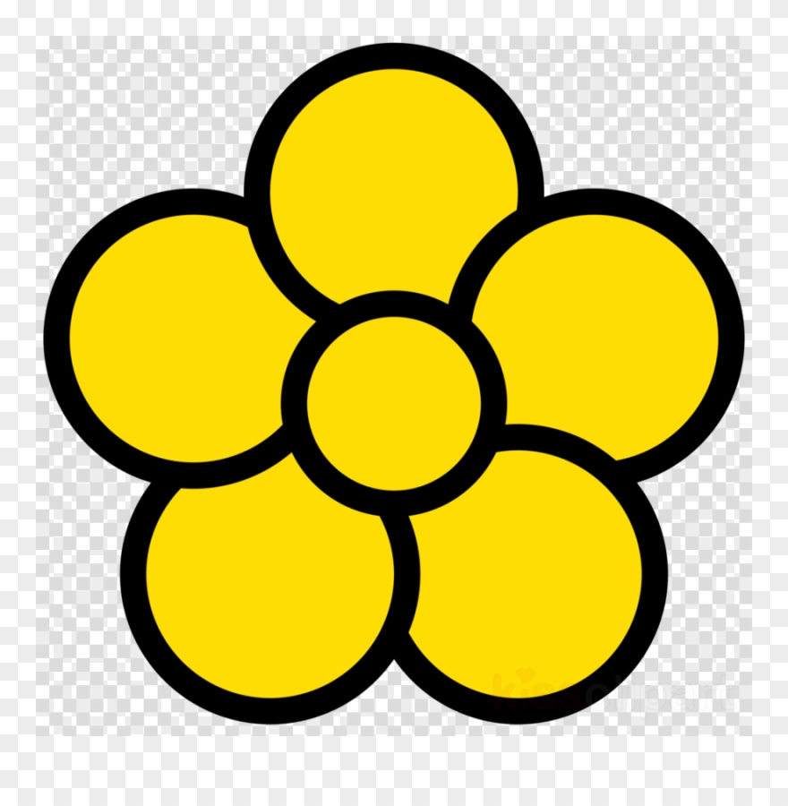 Five Petal Flower Drawing Clipart