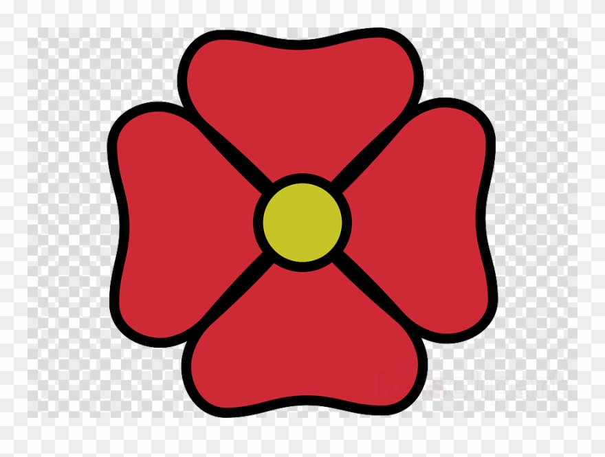 Red Flower Clipart Petal Clip Art - Clip Art - Png Download