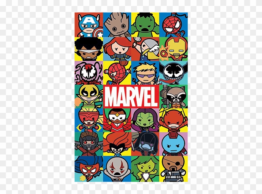 Iron Man - Marvel Kawaii Poster Clipart
