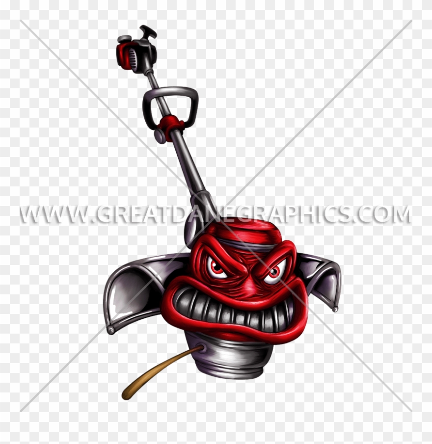 Angry Weed Eater Production Ready Artwork For - Angry Lawn Mower Cartoon Clipart