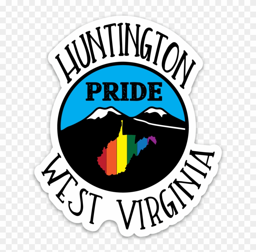 Huntington West Virginia Pride Sticker - Full Circle Ceramic Clipart
