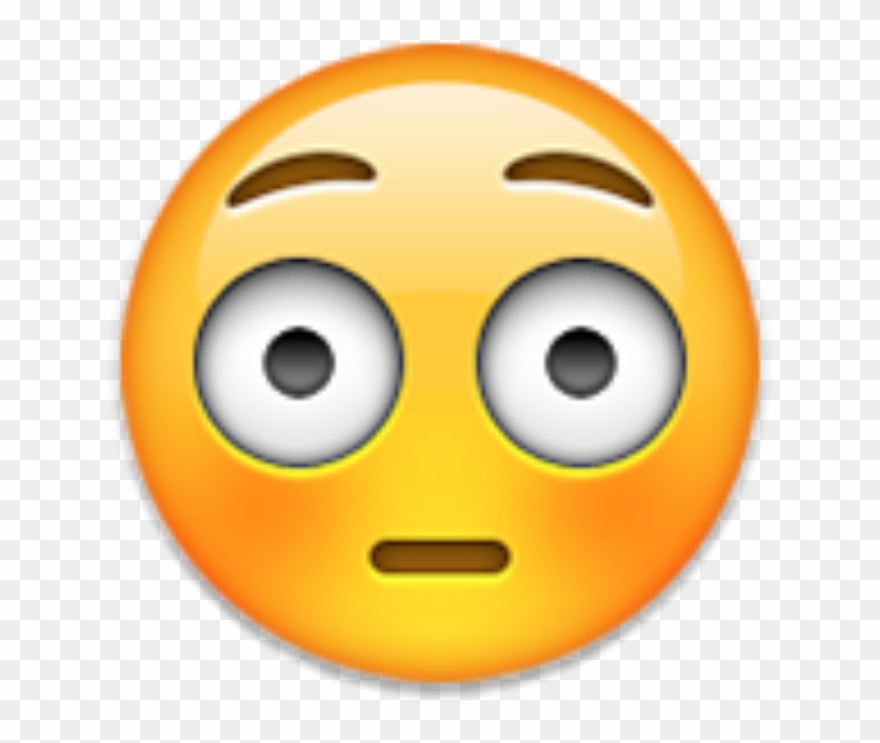 Iphone Emoji Sticker Smiley Emotion - 😳 Emoji Clipart