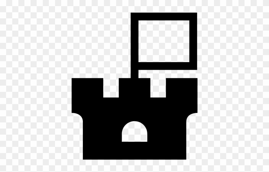 Castle Tower Rubber Stamp - Castle Clipart