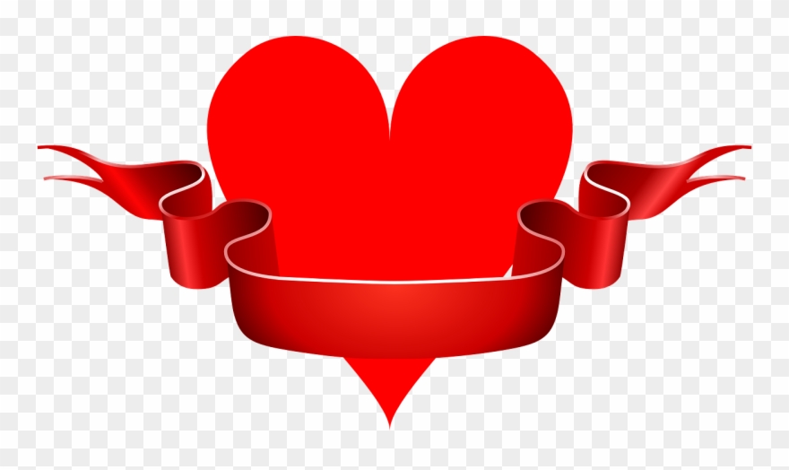 Love Ribbon Heart Romance Png Image - Avant Tout Les Enfants Clipart