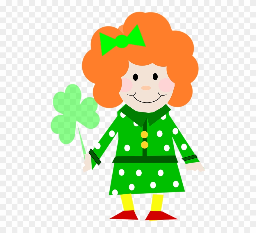 Girl Leprechaun Pictures 13, Buy Clip Art - St. Patrick's Day Tile Coaster - Png Download