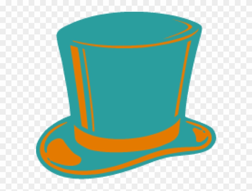 Aqua Top Hat Clipart