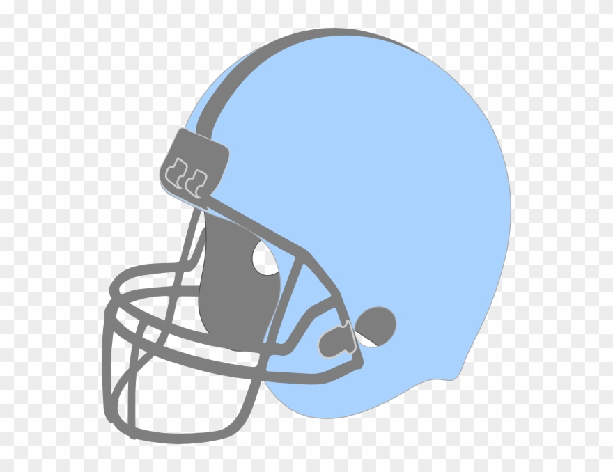 Football Facing Left Clip Art At Clker - Pink And Blue Helmets - Png Download