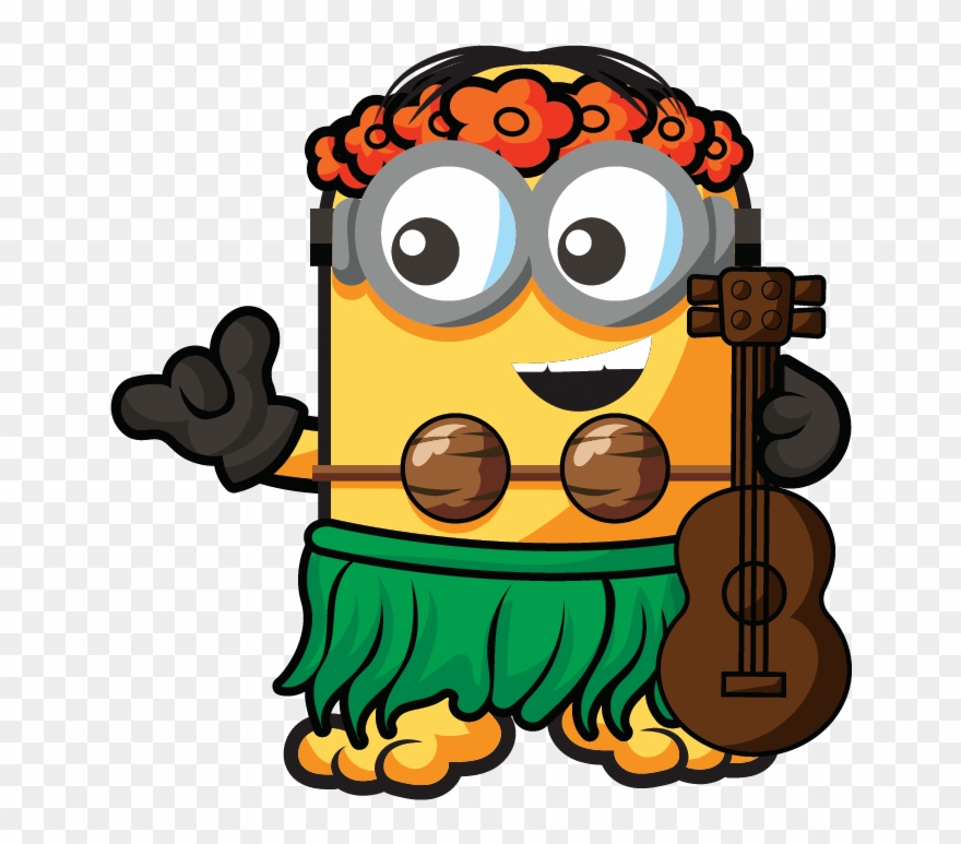 Moose Mineez Line - Despicable Me Mineez Luau Dave Clipart