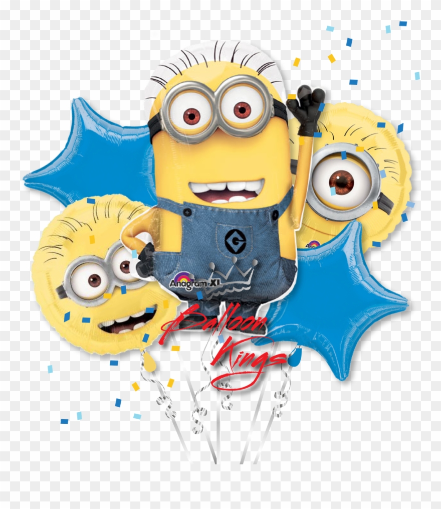 Despicable Me Bouquet - Despicable Me Minion Super Shape Foil Balloon Clipart