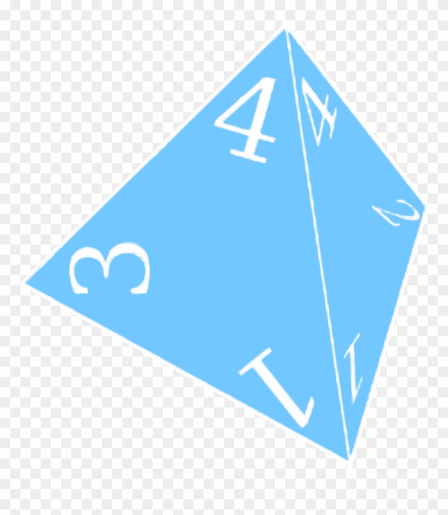 Big Image - 4 Sided Dice Png Clipart