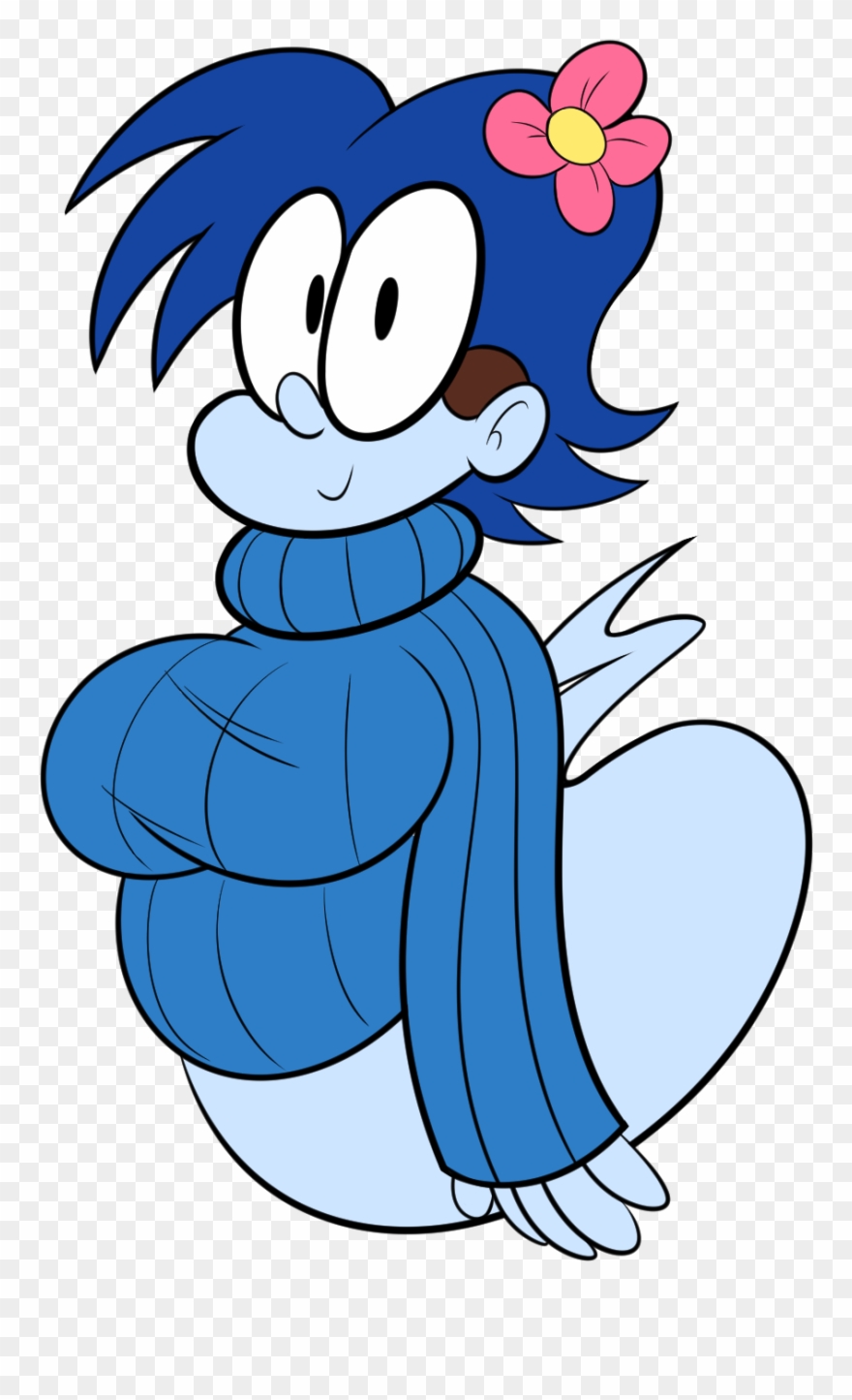 Here's My Shortstack Ghost Girl Oc, Luna - Cartoon Clipart