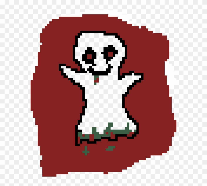 Scary Ghost Girl - Pixel Art Clipart