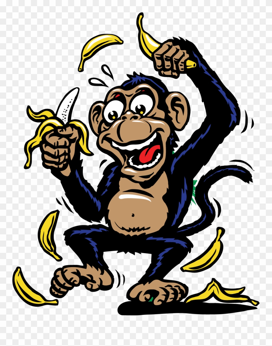 Clipart Banana Monkey Cartoon Png Download (1535142) PinClipart