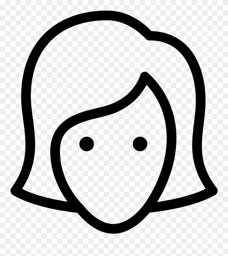 Vector Outline Female Banner Download - Avatar Stress Png Clipart