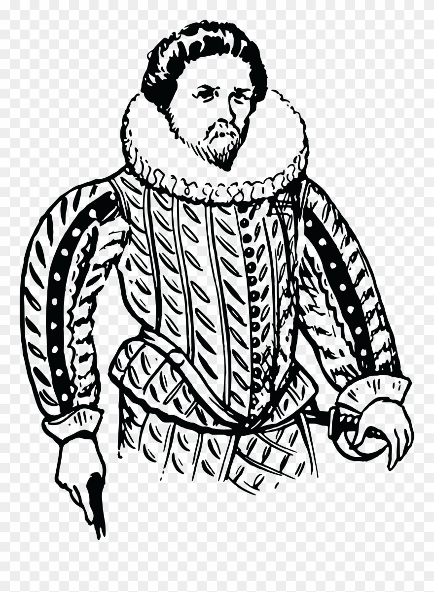 Free Clipart Of A Man Wearing A Doublet - Clip Art - Png Download