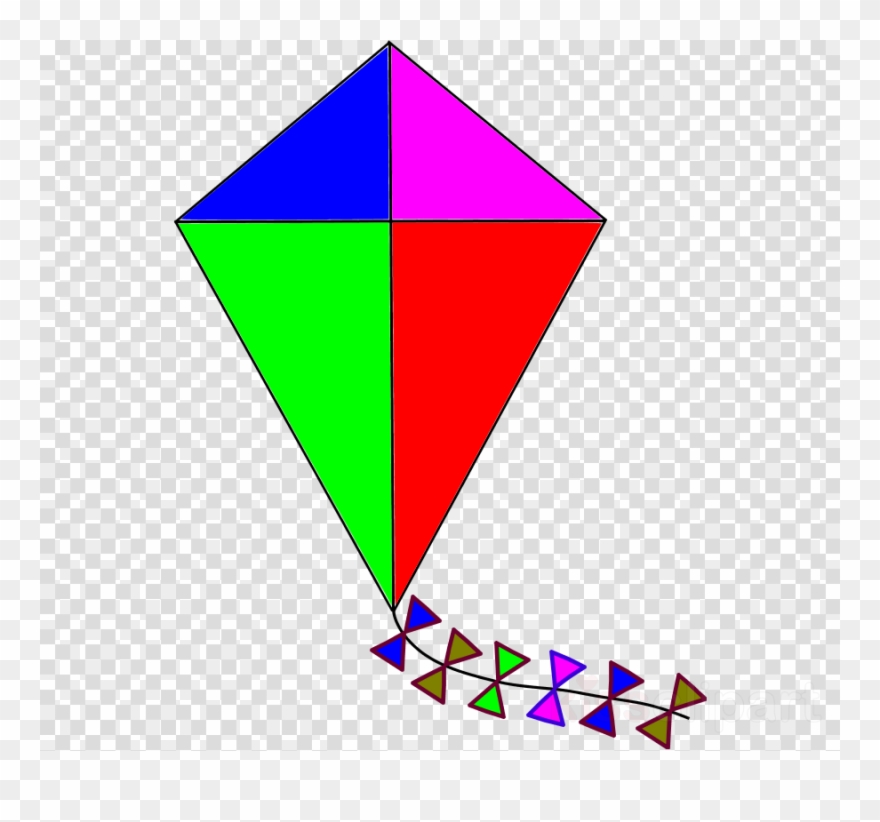 Download Kite Clip Art Clipart Clip Art Triangle - Clip Art Kite Clipart - Png Download